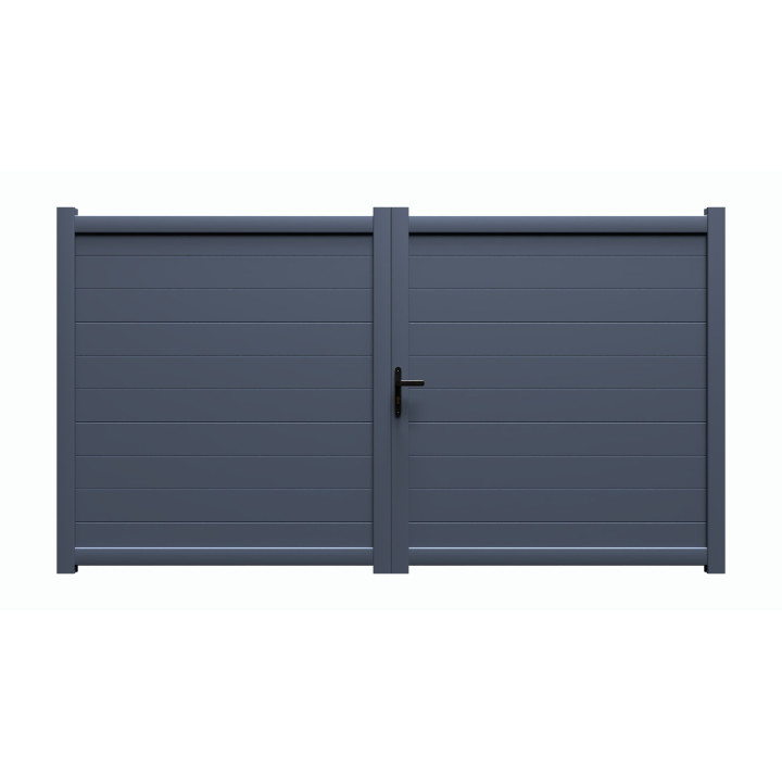Portail battant alu en kit - LORIA