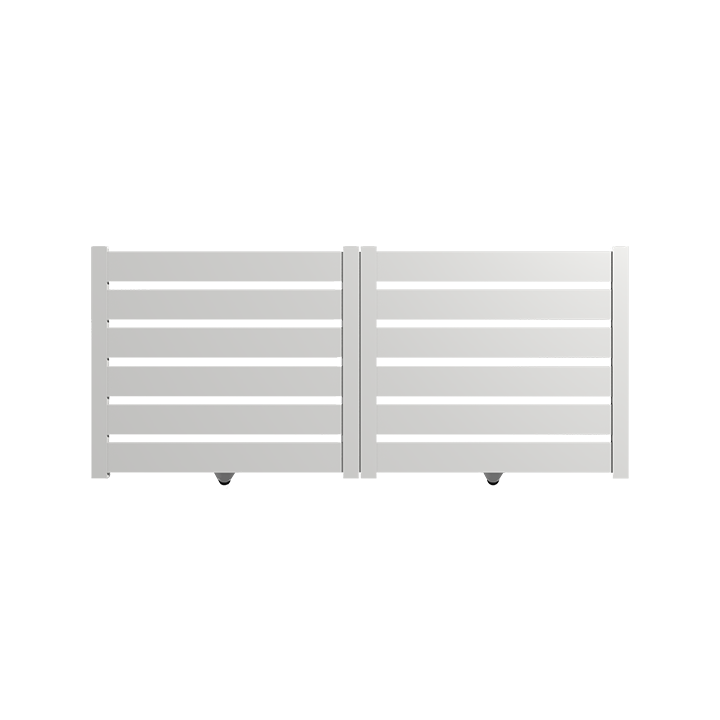 Portail aluminium coulissant SAH en kit - L.3000 (entre piliers) X H.1500 mm