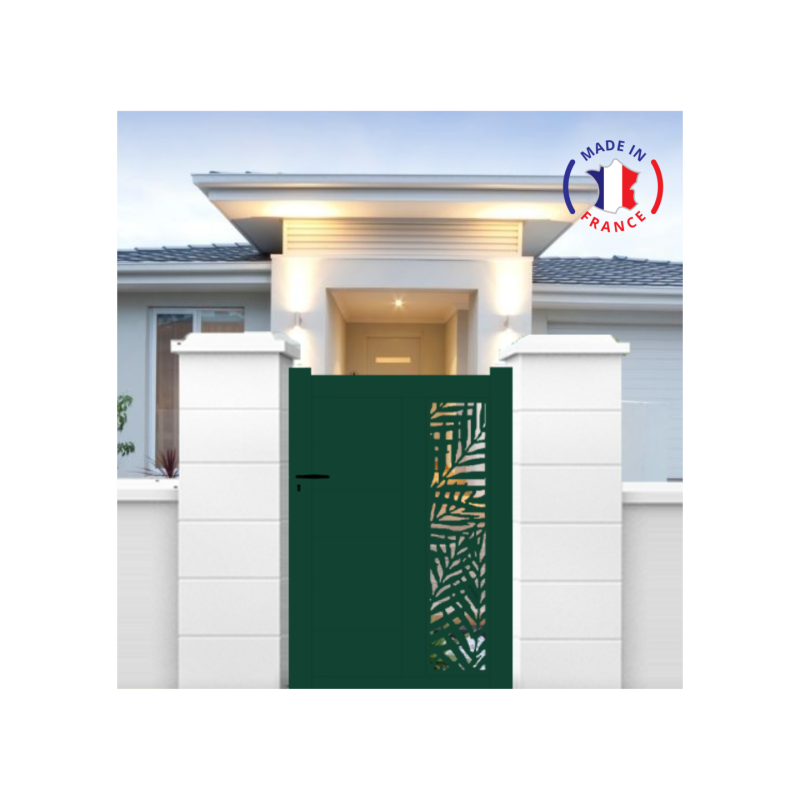 Portillon aluminium découpe laser en kit