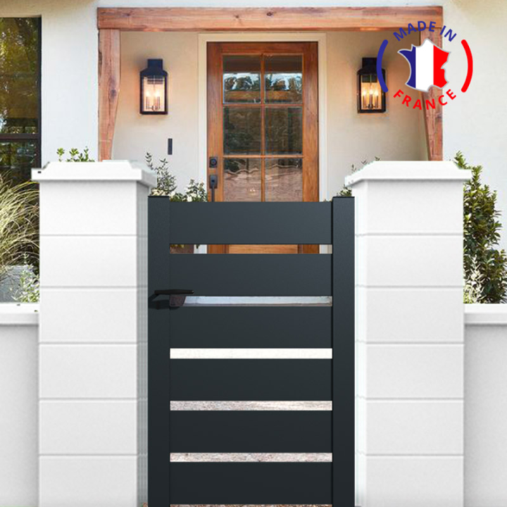 Portillon en kit aluminium SAH - L.1000 (entre piliers) x H.1500 mm