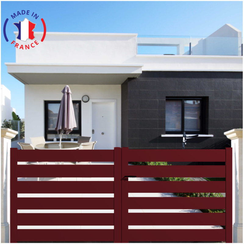 Portail aluminium battant SAH en kit