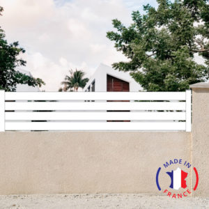 Openwork fence 475 white RAL 9010